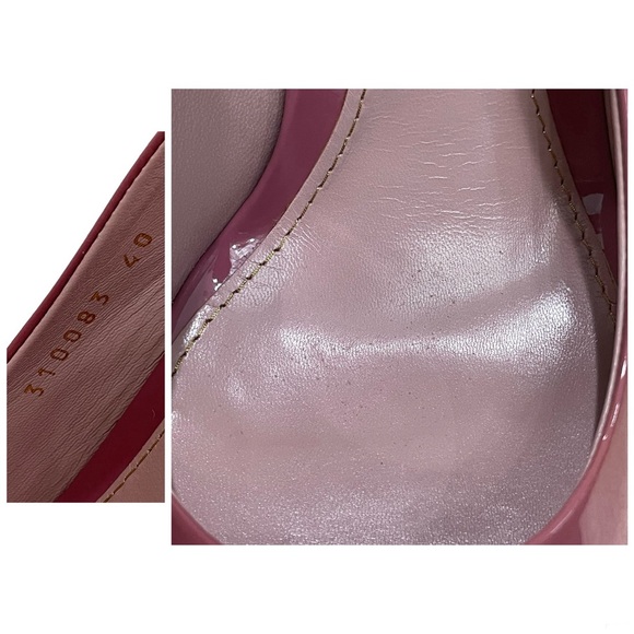 GUCCI Dusty Rose Peeptoe Slingback Platform Heels US 9 EU 40 - Picture 12 of 14